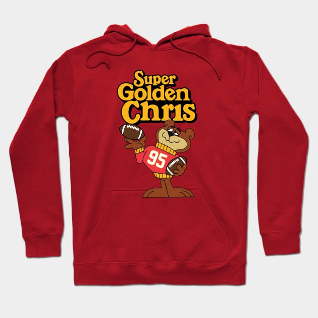 Super Golden Chris Jones Chiefs Hoodie by Super Secret Villain